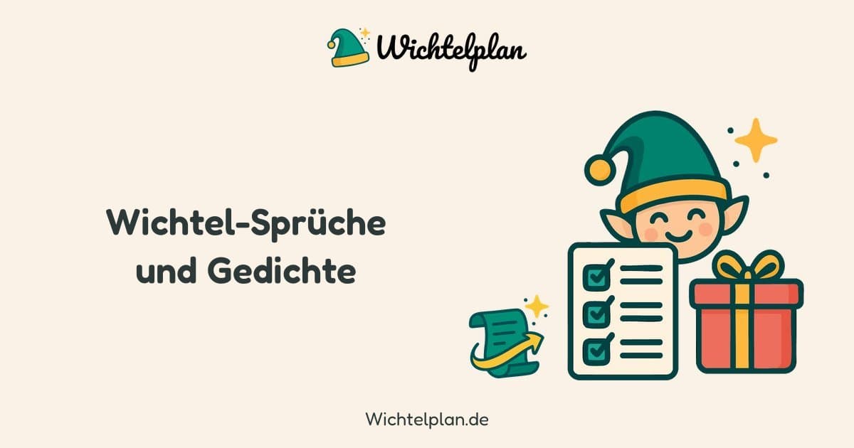 Wichtel-Sprüche und Gedichte: 58 Texte zum Abschreiben